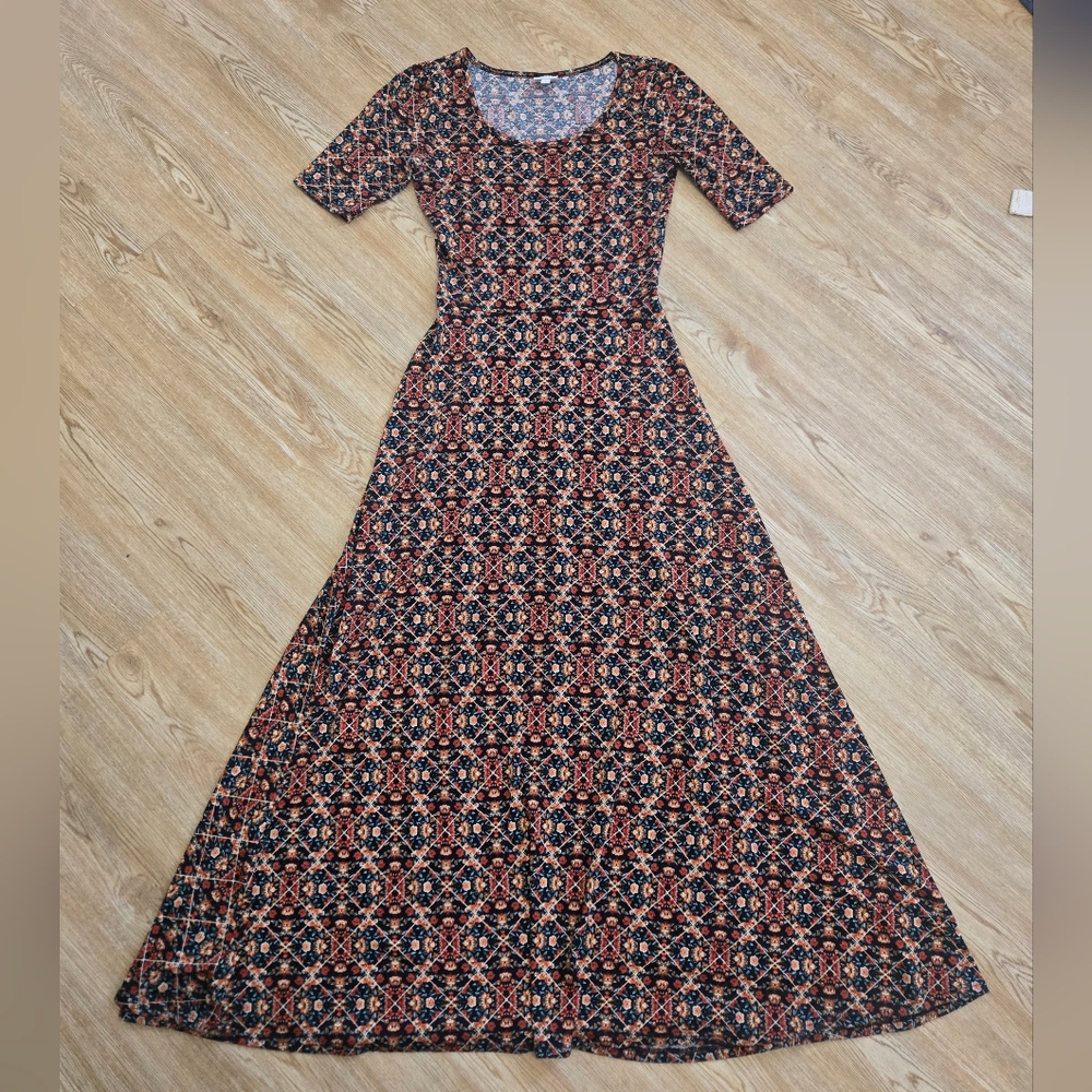 LuLaRoe Ana Patterned Maxi Dress